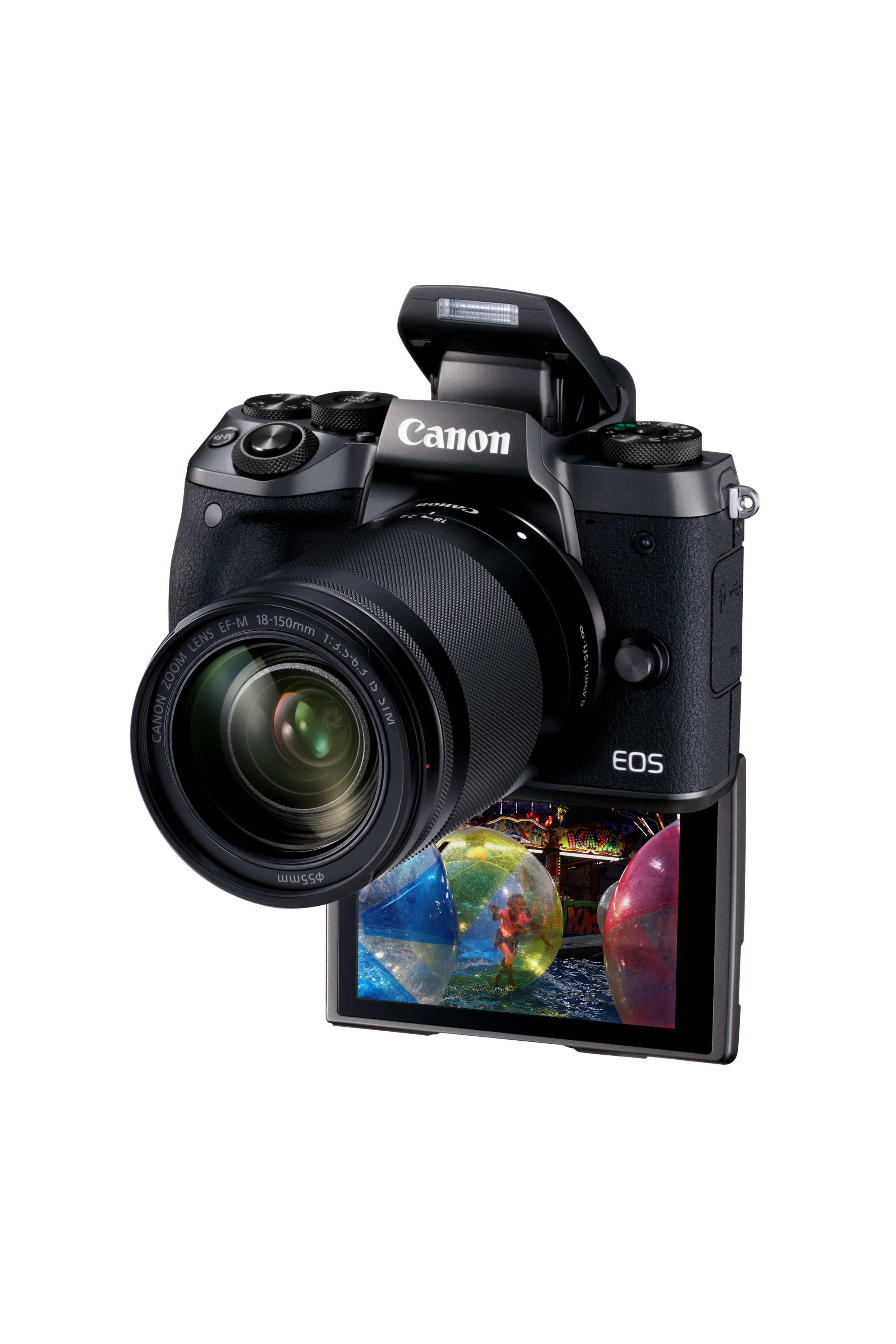 CANON EOS M5 Kit EF-M STM Systemkamera mit Objektiv 18-150 mm, 8 cm Display Touchscreen, WLAN