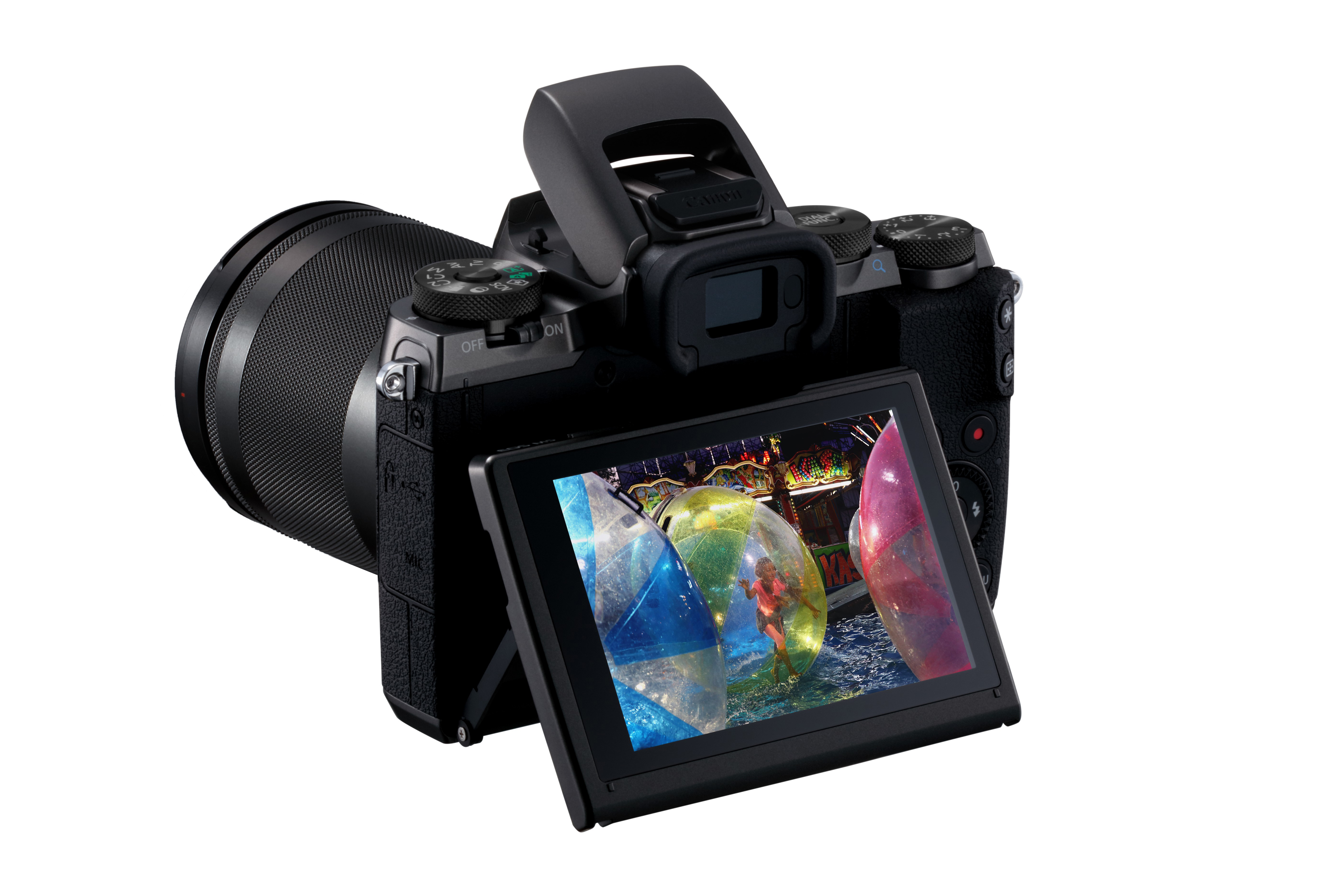 CANON EOS M5 Kit EF-M STM Systemkamera mit Objektiv 18-150 mm, 8 cm Display Touchscreen, WLAN