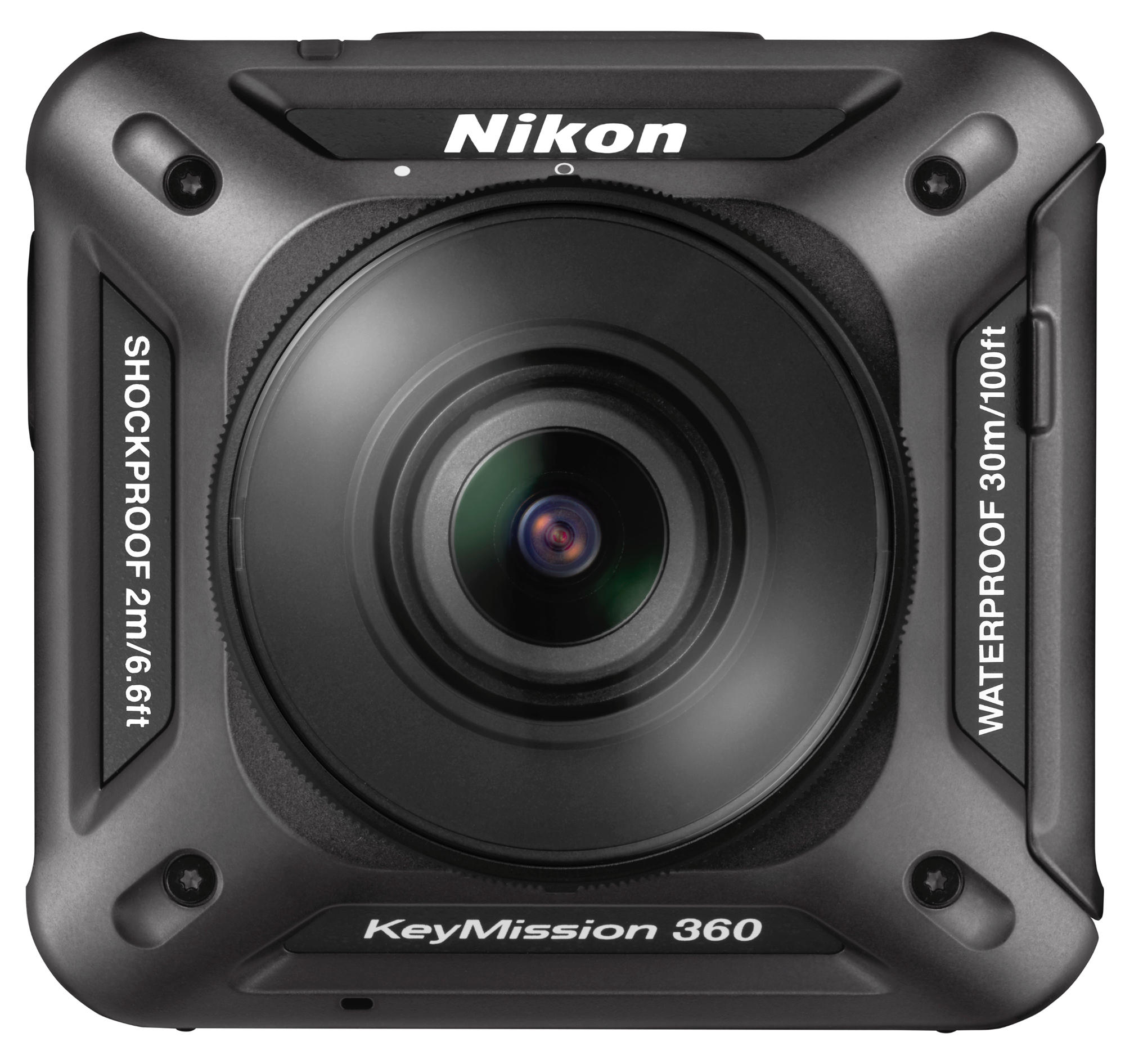 Videocámara 360 - Nikon KEYMISSION 360, Sumergible 30 metros, Grabación 4K Ultra HD, Wi-Fi