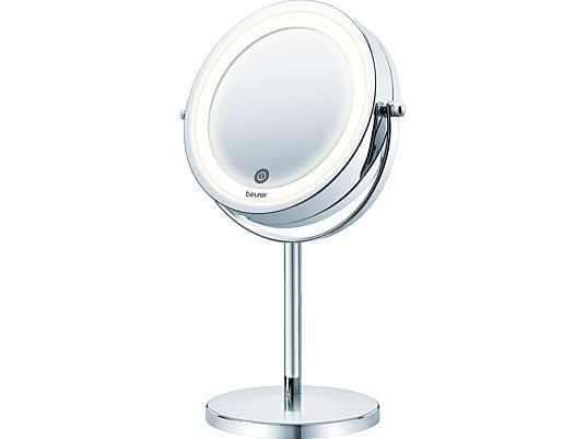 BEURER BS 55 Miroir cosmétique éclairé - Acier inox - Miroir (Chrome)