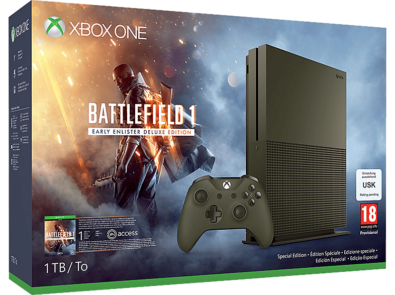 Microsoft Xbox One S 1tb Konsole Battlefield 1 Special Edition Bundle Mediamarkt