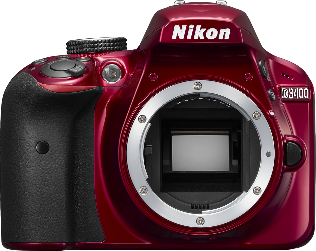 NIKON D3400 + AF-P 18-55 VR vörös Kit 