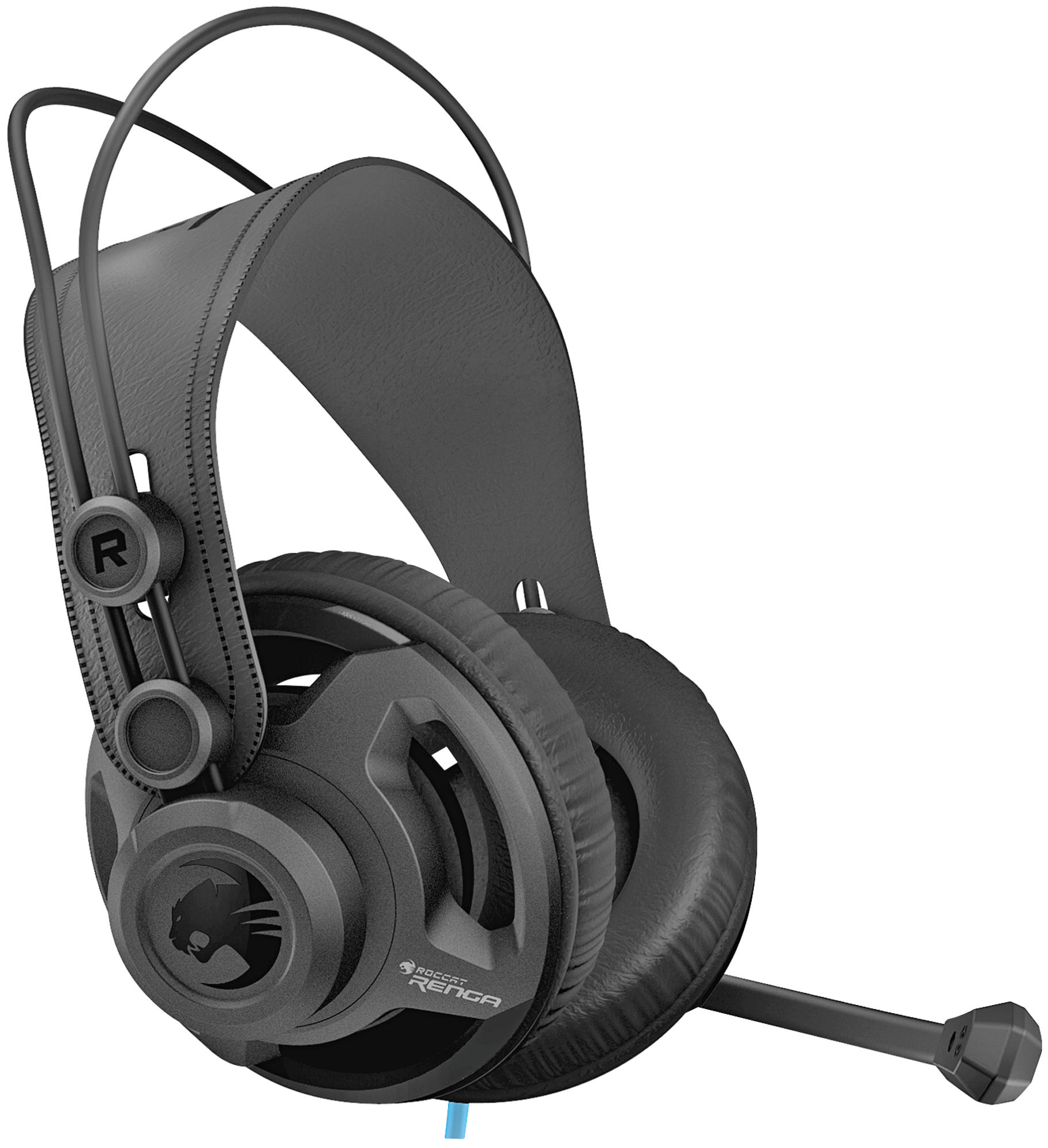 ROCCAT Renga - Studio Grade Over-ear Stereo Gaming Headset, Over-ear Gaming Headset Schwarz