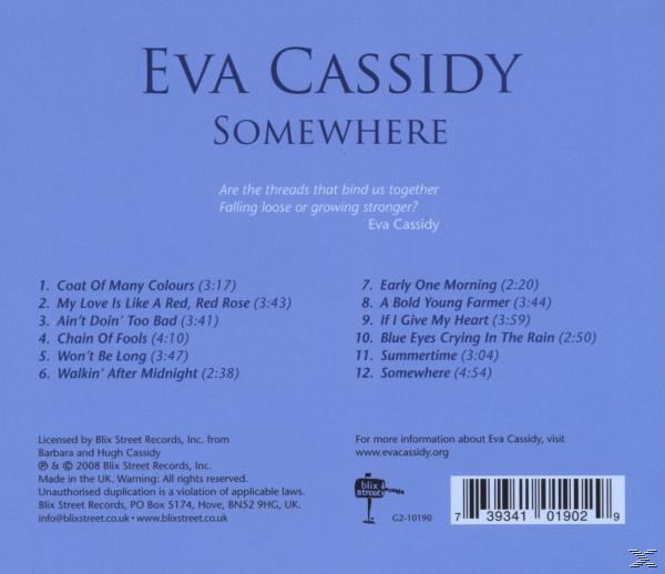 Eva Cassidy - Somewhere  - (CD)
