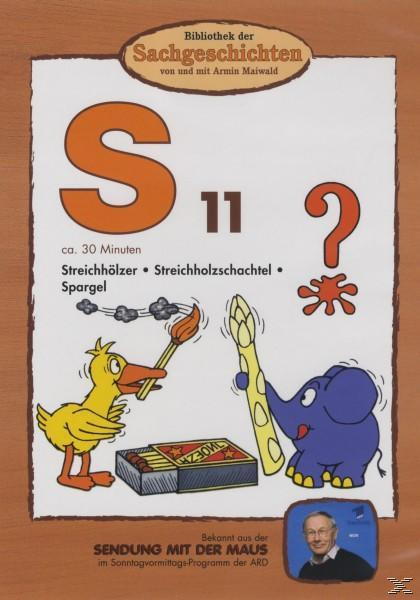 Buchcover: Ente zündet Streichholz an, Elefant mit Spargel, 'S' und Fragezeichen.