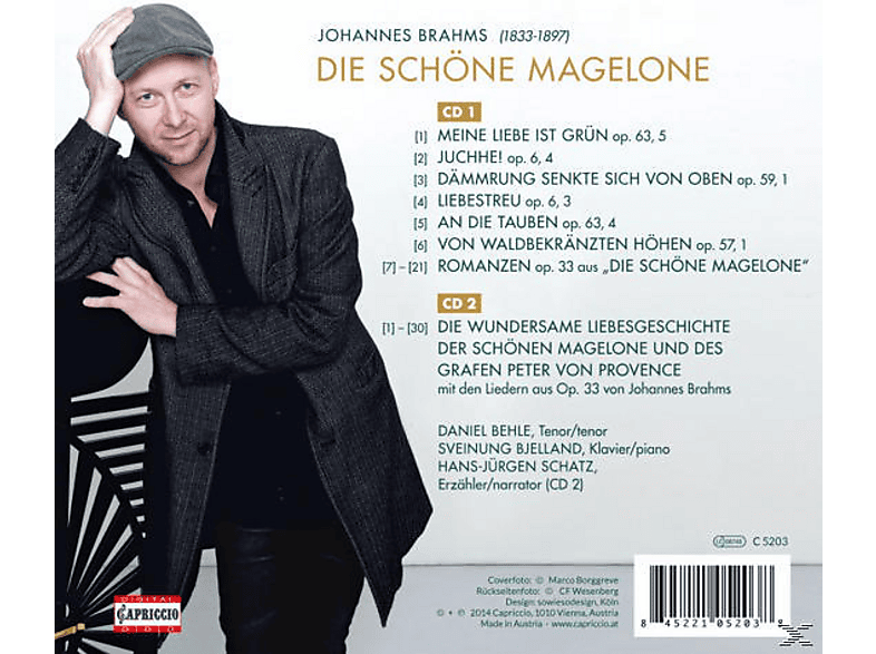 Thumbnail - Daniel Behle, Sveinung Bjelland, Hans-jürgen Schatz - Die Schöne Magelone (CD)