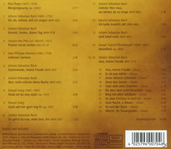 Calmus Vokalensemble - DIR, DIR JEHOVA, WILL ICH SINGEN  - (CD)