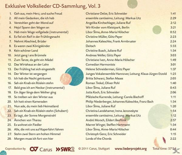 Kirchschlager/Trekel/Oelze/Amarcord - Volkslieder Vol.3  - (CD)