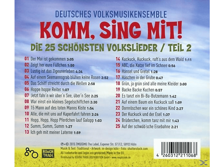 Thumbnail - Deutsches Volksmusikensemble - Komm, Sing Mit!-Die 25 Schönsten Volkslieder 2 (CD)