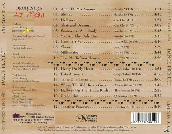 Alec Orchester Medina - Dance Project  - (CD)