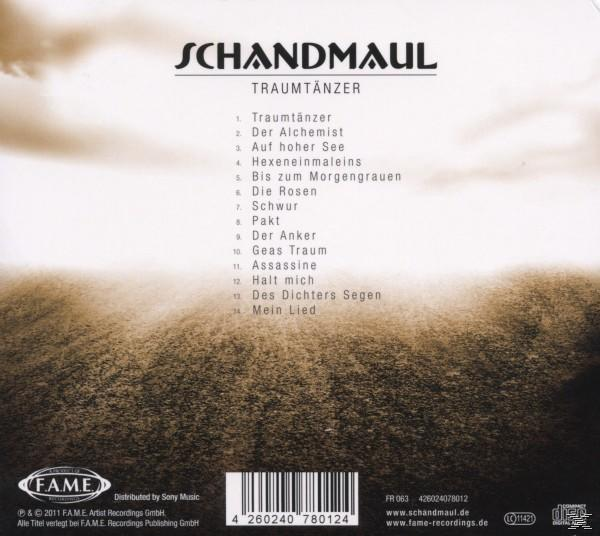 CD-Cover mit braunem Hintergrund und einer Liste von Liedern in weißem Text. Der Bandname steht oben.