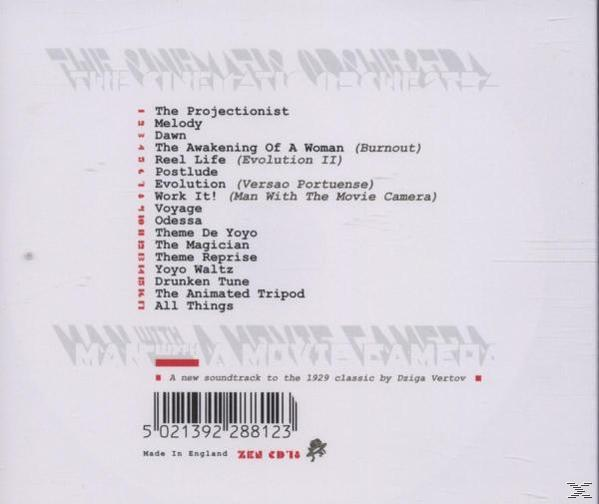 Rückseite einer CD-Hülle mit einer Liste von Songs und Credits in weißem Text.