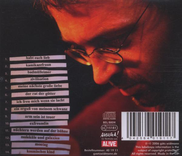 Götz Widmann - Habt Euch Lieb  - (CD)