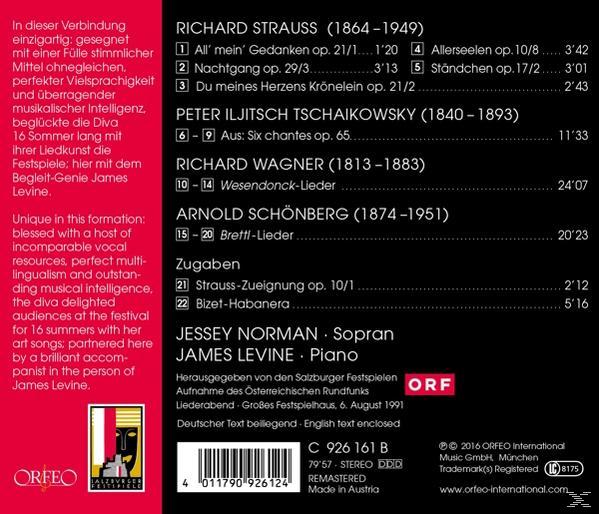 James Levine, Norman Jessye - Norman/Levine: Lieder  - (CD)