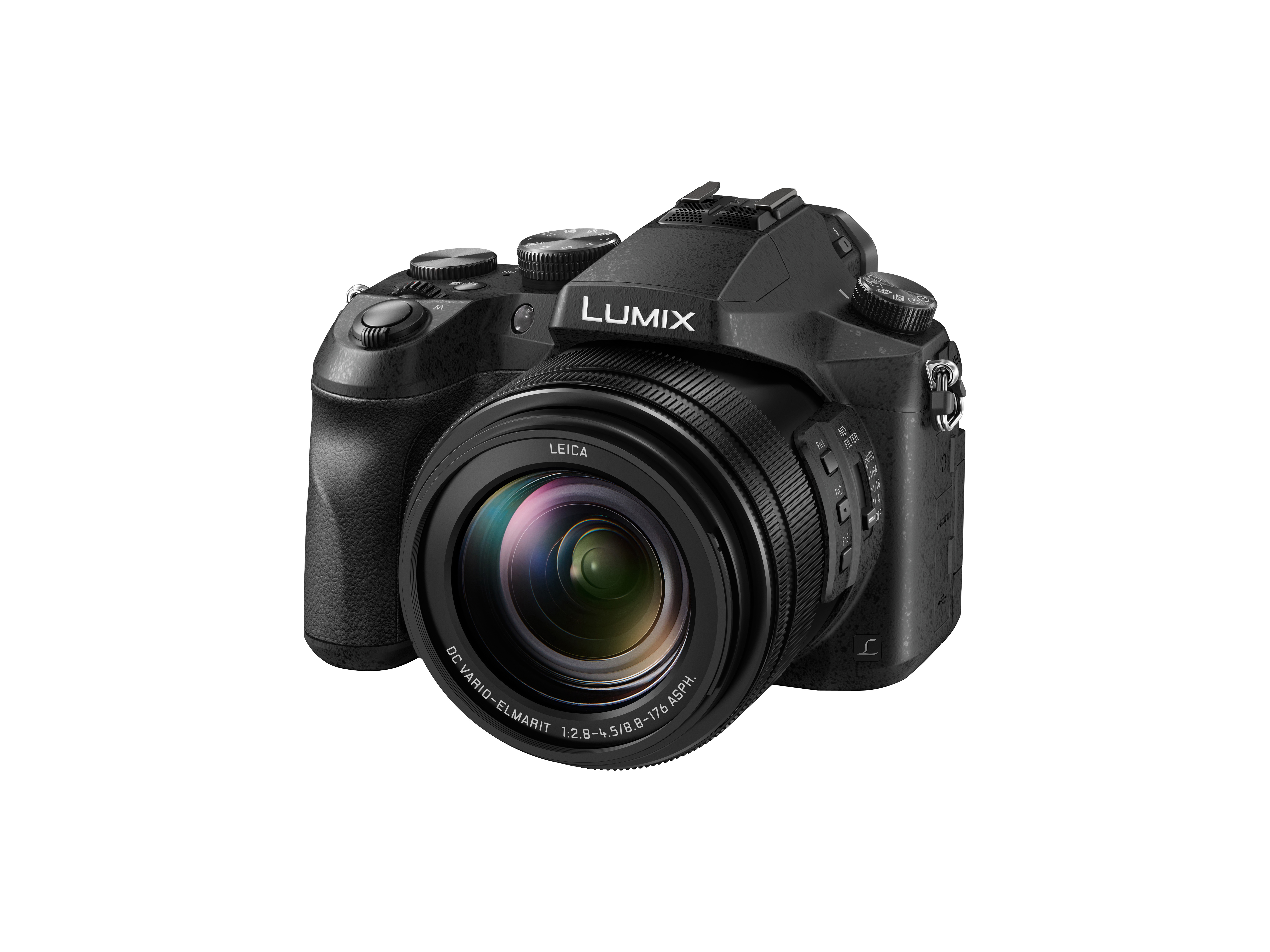 PANASONIC Lumix DMC-FZ2000 LEICA Bridgekamera Schwarz, 20x opt