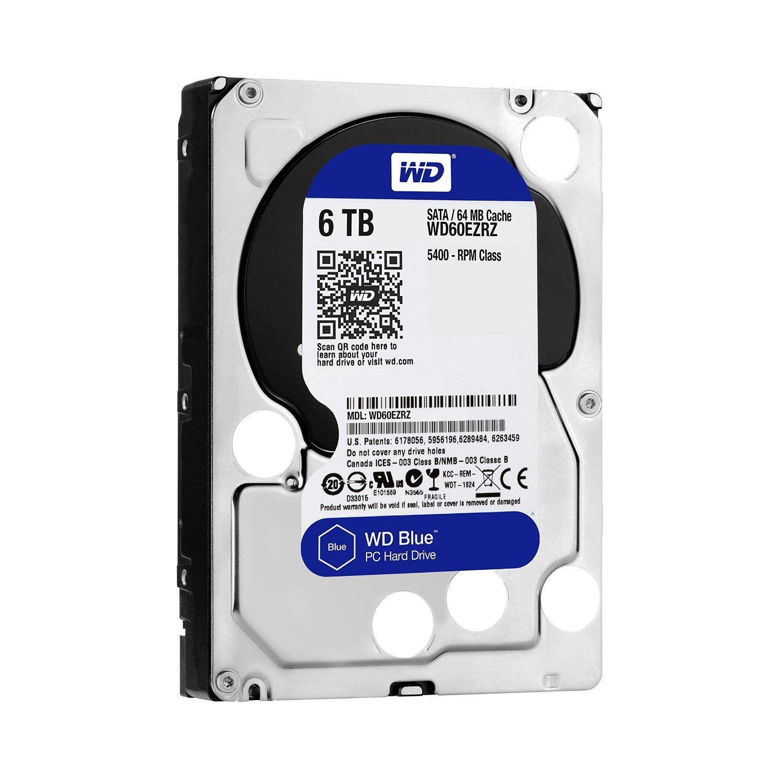WD Blue 3,5" SATA III 6Gbit/s  6TB 64MB Cache WD60EZRZ
