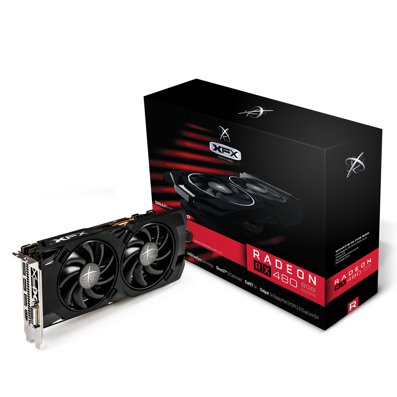 XFX Radeon RX 480 RS TripleX Edition 8GB (RX-480P8LFB6) (AMD, Grafikkarte)