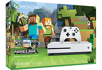 MICROSOFT Xbox One S 500GB + Minecraft