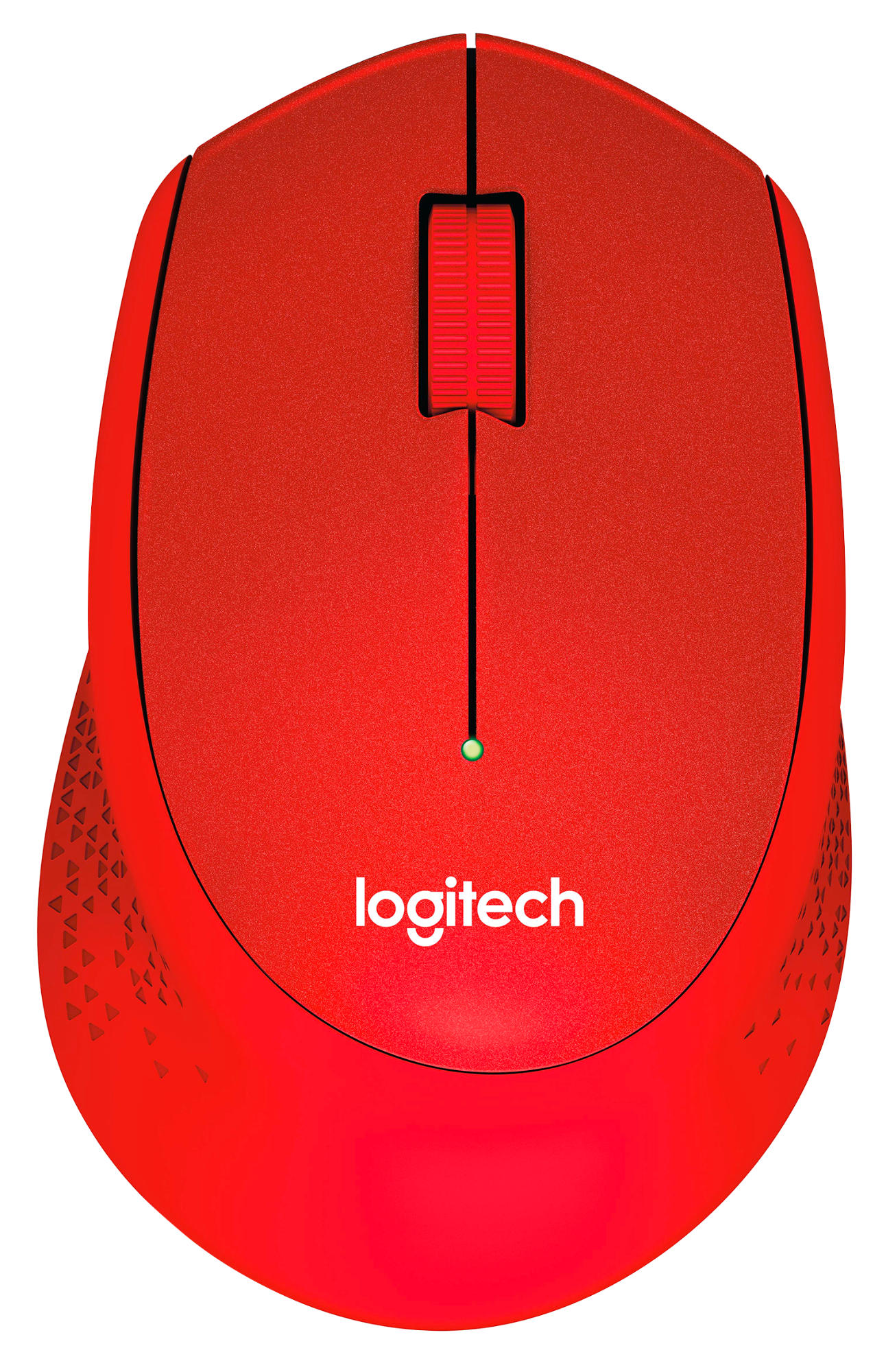 Ratón inalámbrico - Logitech M330 Silent Plus Óptico 1000DPI mano derecha Rojo