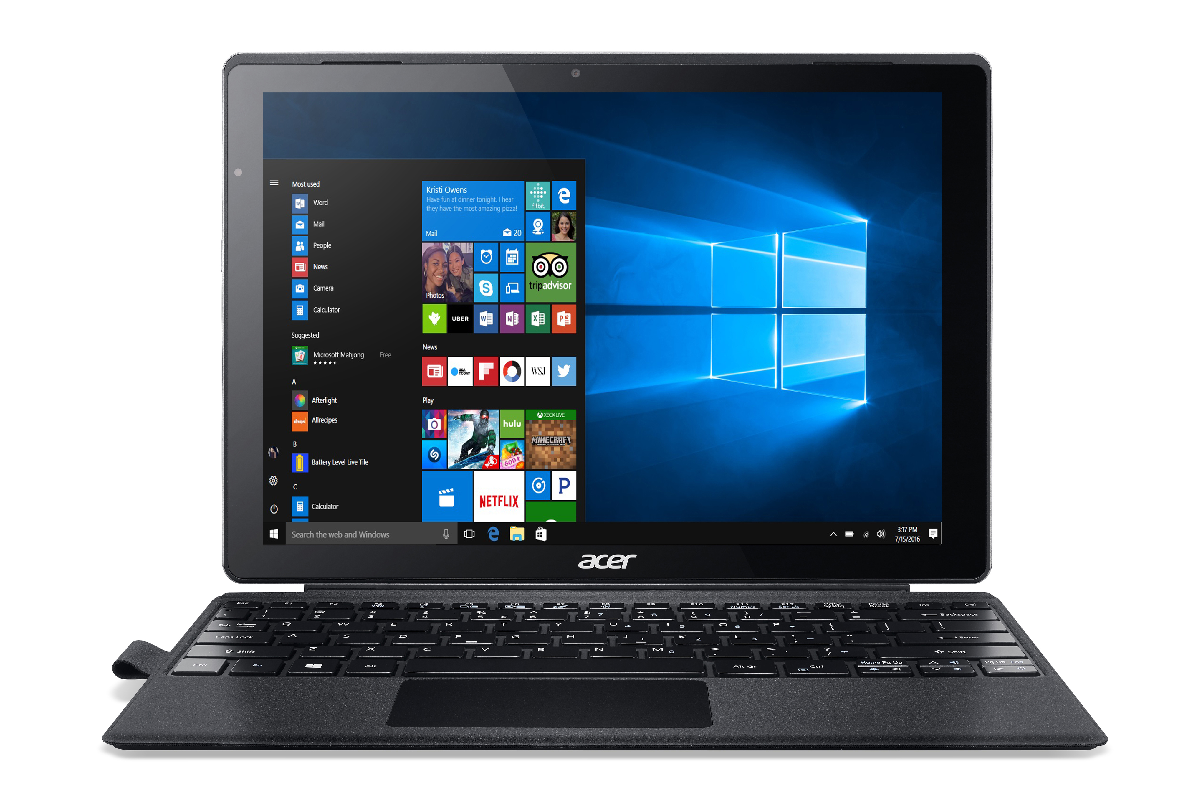 ACER Switch Alpha 12 Fit (SA5-271-FIT) - 12 Zoll - Intel® Core™ i5 i5-6200U - 4 GB - 256 GB - Intel® HD 520 - Windows 10 Home (64 Bit)