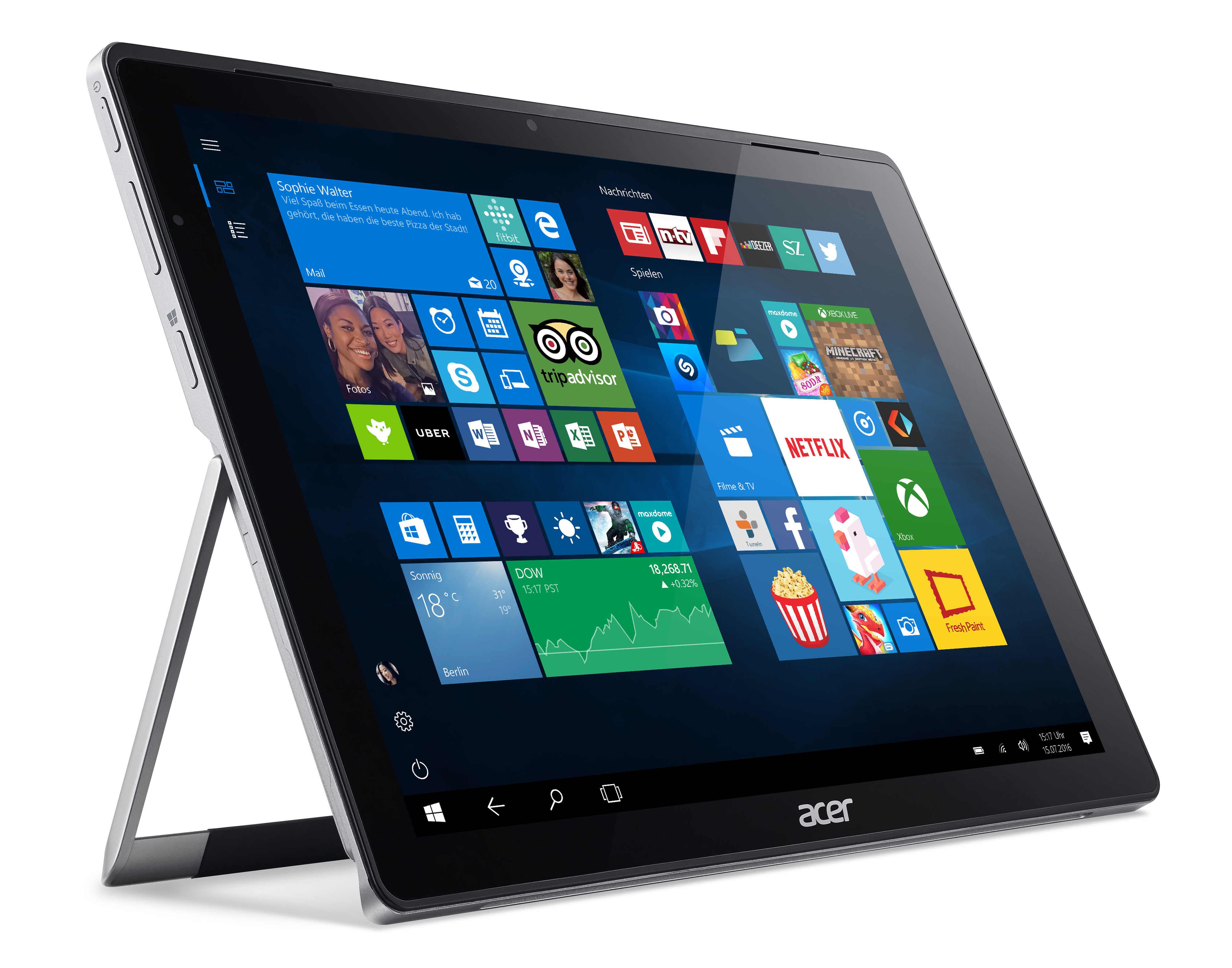 ACER Switch Alpha 12 Fit (SA5-271-FIT) - 12 Zoll - Intel® Core™ i5 i5-6200U - 4 GB - 256 GB - Intel® HD 520 - Windows 10 Home (64 Bit)