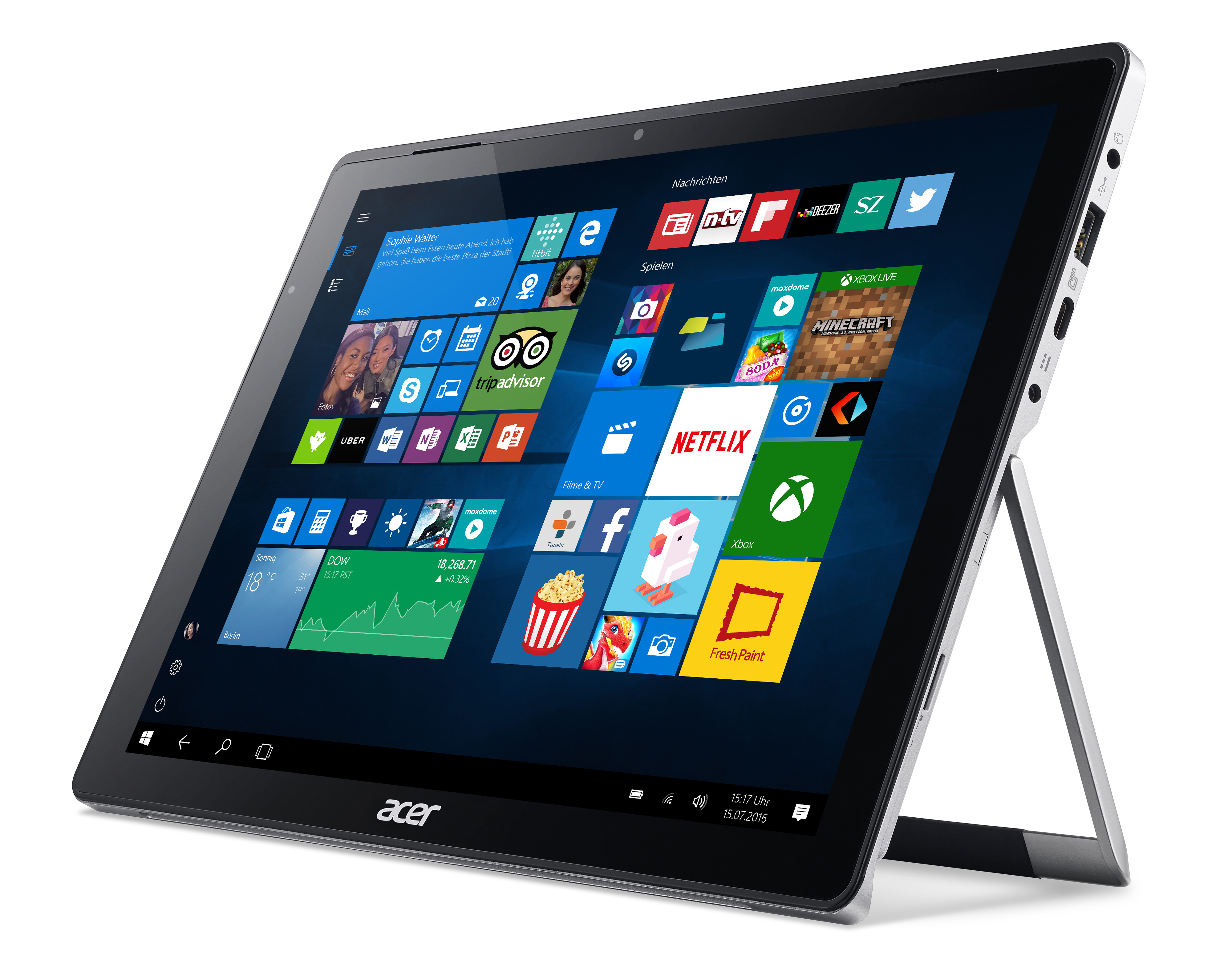 ACER Switch Alpha 12 Fit (SA5-271-FIT) - 12 Zoll - Intel® Core™ i5 i5-6200U - 4 GB - 256 GB - Intel® HD 520 - Windows 10 Home (64 Bit)