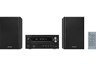 Microcadena - Pioneer X-HM16-B, 2 altavoces, CD, USB, Radio, Negro