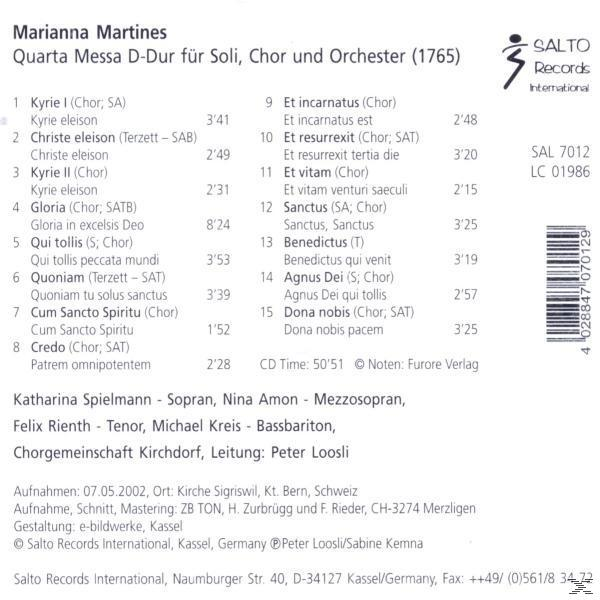 CHORGEM.KIRCHDORF - Quarta Messa D-Dur  - (CD)