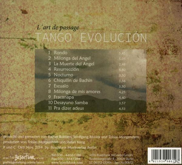 L'art De Passage - Tango Evolution  - (CD)