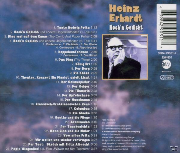 Heinz Erhardt - Noch'n Gedicht  - (CD)