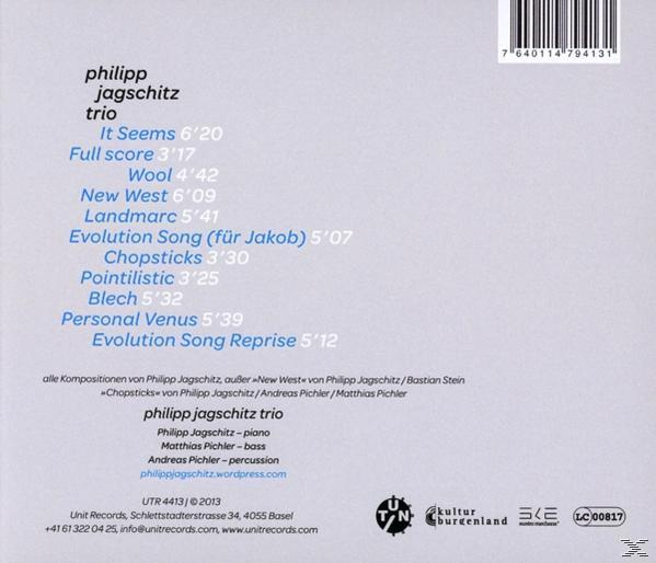 Phillip Jagschitz Trio - It Seems  - (CD)