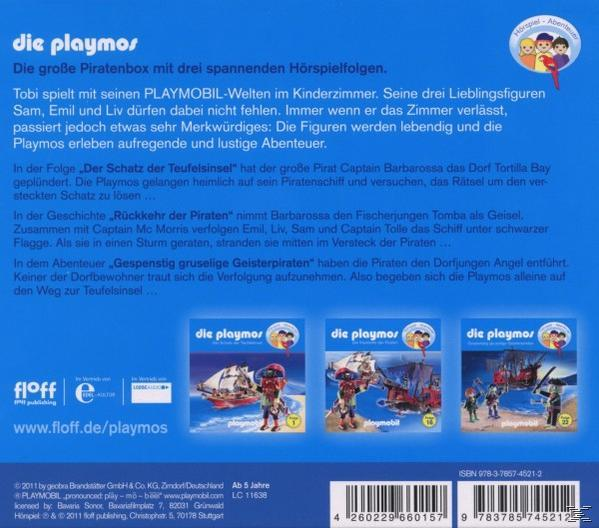 Cover eines Playmobil-Buches mit Cartoonfiguren. Der Titel ist auf Deutsch und es gibt Cartoonbilder.