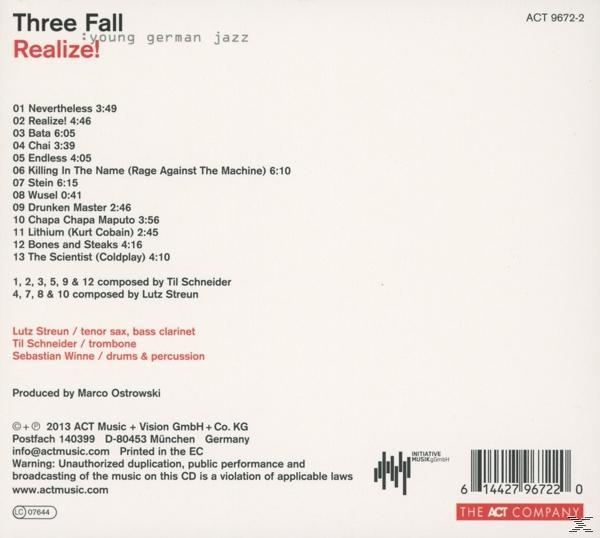 Three Fall - Realize!  - (CD)
