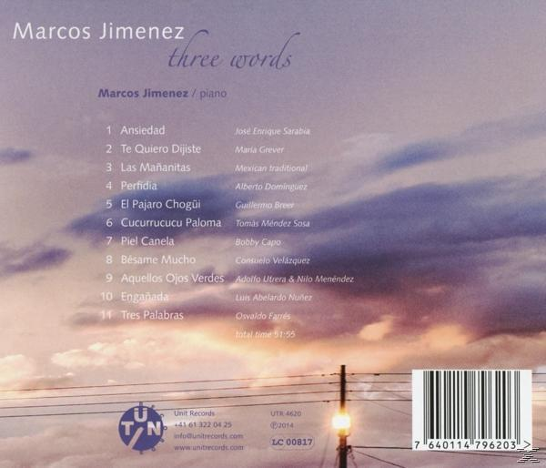 Marco Jimenez - Three Words  - (CD)
