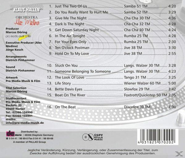 Klaus Tanzorc Hallen - Pops Of The 80s  - (CD)