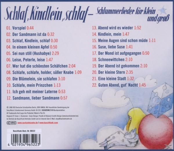 VARIOUS - Schlaf,Kindlein,Schlaf  - (CD)
