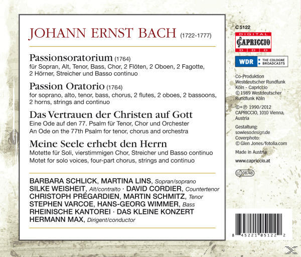 Max/Das Kleine Konzert, Hermann & Rheinische Kantorei Max - Passionsoratorium  - (CD)