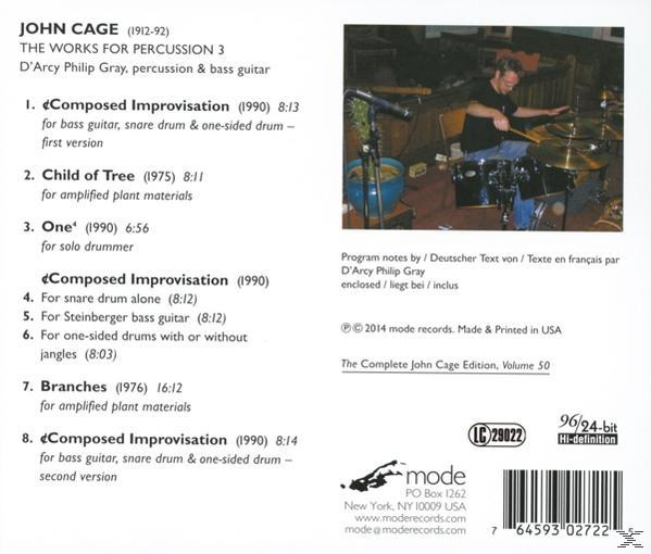 D'arcy  Philip Gray - Works Of Percussion 3  - (CD)