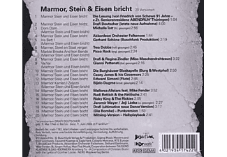 Deutscher,Drafi/King,Ricky/+ - One Song Ed.Marmor, Stein & Eisen Bricht  - (CD)