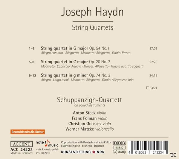 Schuppanzigh Quartet - Streichquartette  - (CD)