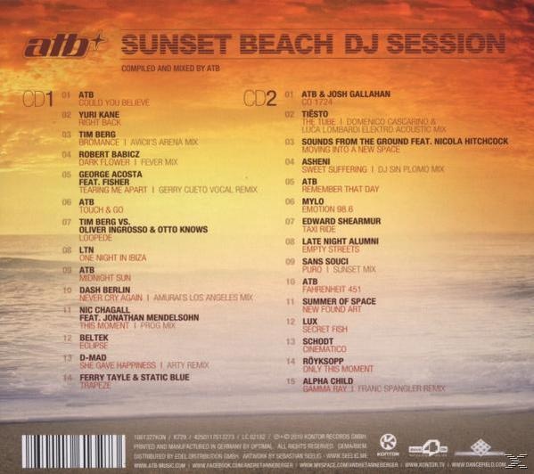 ATB - Sunset Beach Dj Session  - (CD)