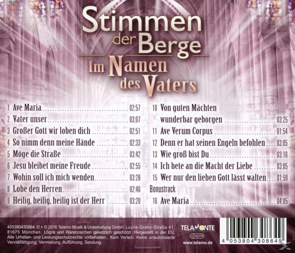 Stimmen Der Berge - Im Namen Des Vaters  - (CD)