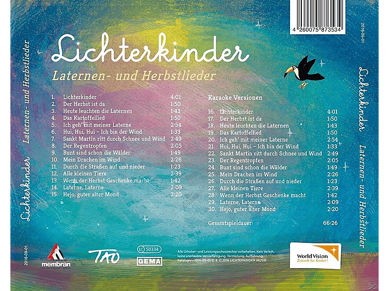 Thumbnail - Lichterkinder - Laternen-und Herbstlieder (CD)