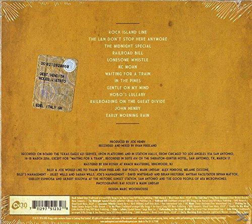 CD-Cover mit Titelliste, Credits und Aufkleber. Brauner Hintergrund.