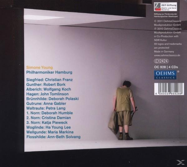 CD-Cover mit einer Person in einer Ecke. Der Text enthält Namen und Details.