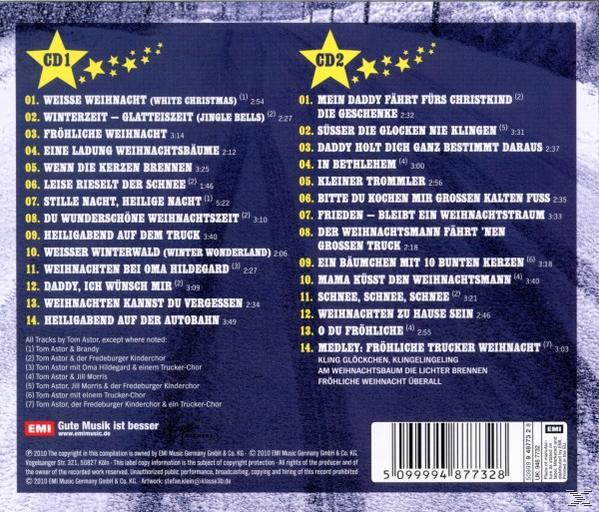 CD-Cover mit deutschem Text, u.a. 'Weisse Weihnacht'.