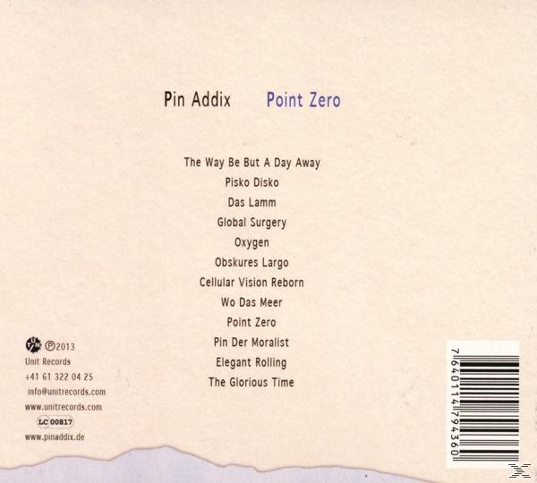 Pin Addix - Point Zero  - (CD)