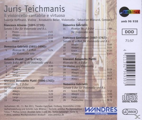 Hoffmann, Techimanis, Beller, Wienand - il violoncello cantabile e virtuoso  - (CD)