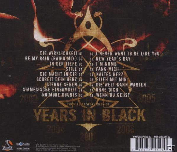 Zeraphine - YEARS IN BLACK (CD) - BEST OF 