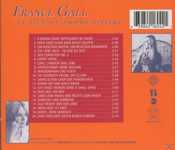 France Gall - Beste In Deutsch, Das (En Allemand)  - (CD)